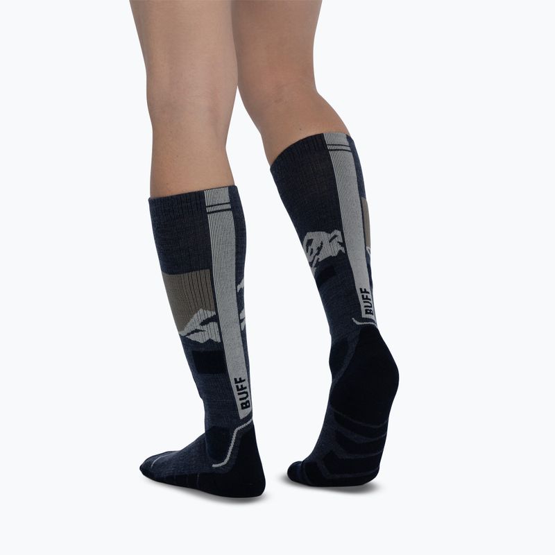 Чорапи BUFF Merino Heavyweight Over The Calf night blue 5