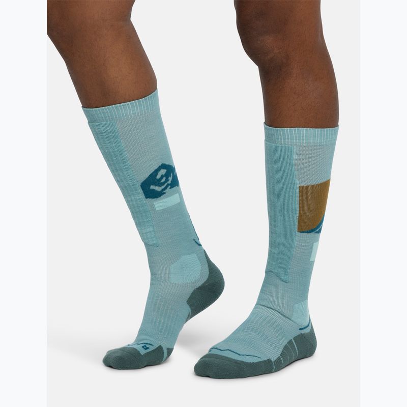 Чорапи BUFF Merino Heavyweight Over The Calf sea green 4