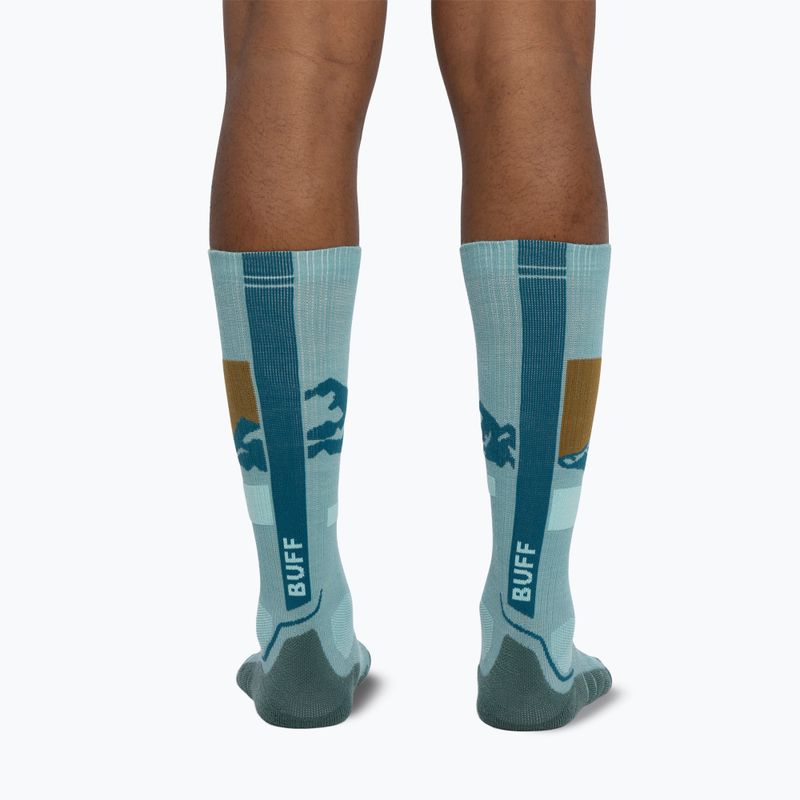 Чорапи BUFF Merino Heavyweight Over The Calf sea green 6