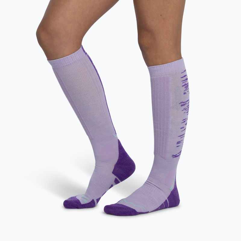 Чорапи BUFF Merino Heavyweight Over The Calf lilac ice 3