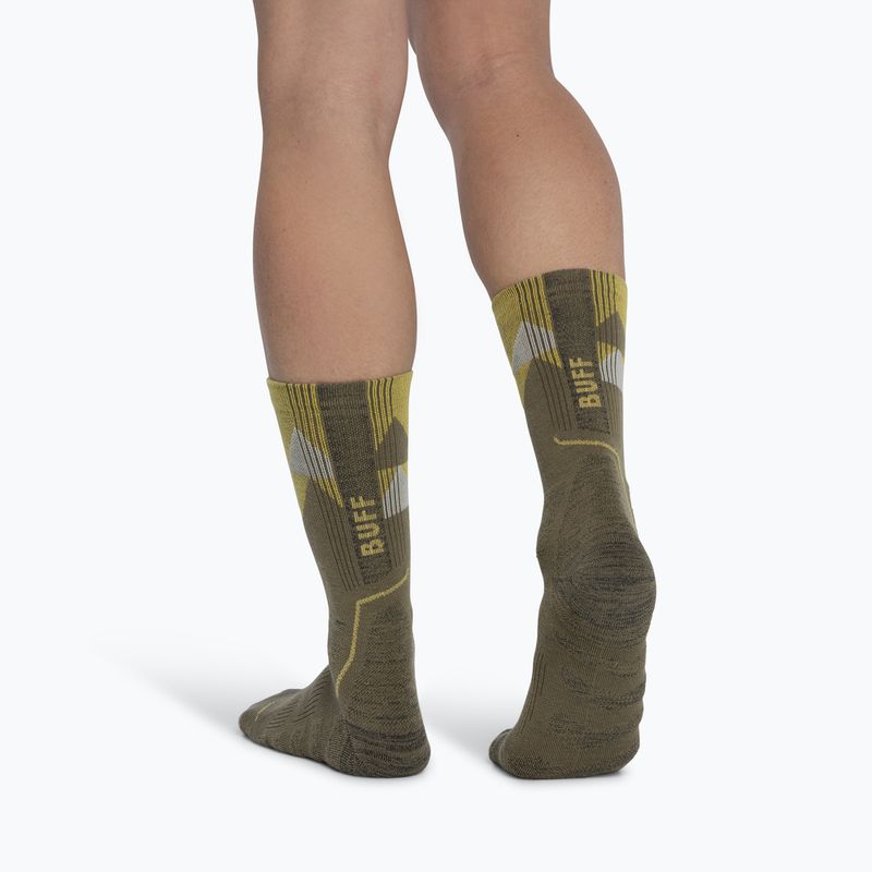 Чорапи BUFF Thermomet Crew olive green 4