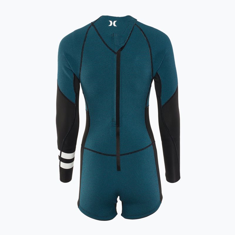 Hurley Advant Shorty Texture 2/2 mm Springsuit black/skyblue дамски скафандър 2