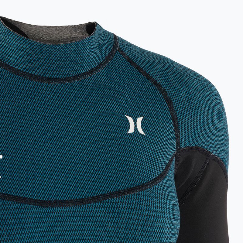 Hurley Advant Shorty Texture 2/2 mm Springsuit black/skyblue дамски скафандър 3