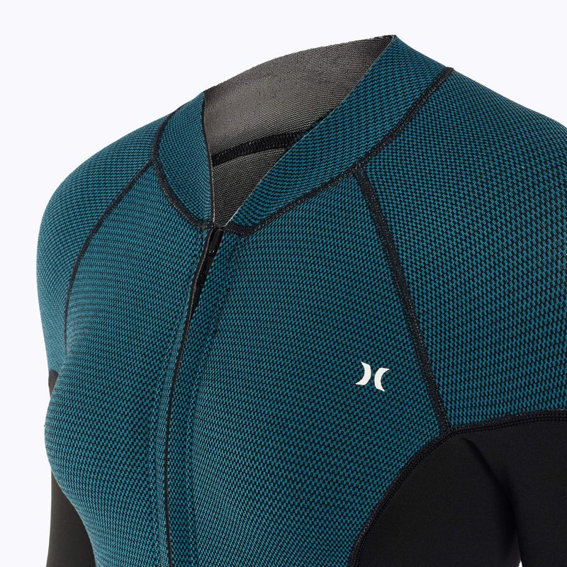 Hurley Advant Texture 2/2 mm Springsuit дамски неопренов костюм black/skyblue 4