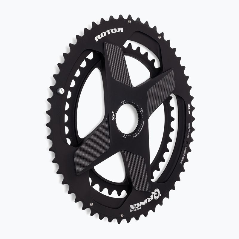 Rotor Q Rings Dm Овална верижна халка 50/34T черна 2