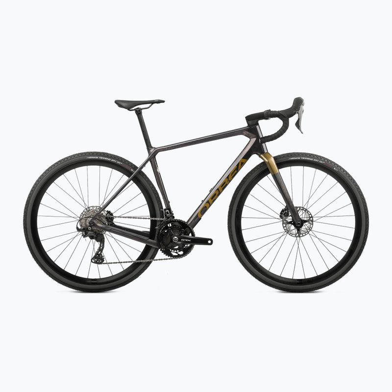 Гравел велосипед Orbea Terra M20 Team 2024 cosmic carbon view/metallic olive green