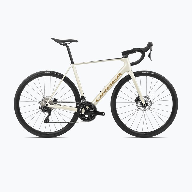Orbea Orca M30 2024 слонова кост бяло/бургундско/вулкан шосеен велосипед