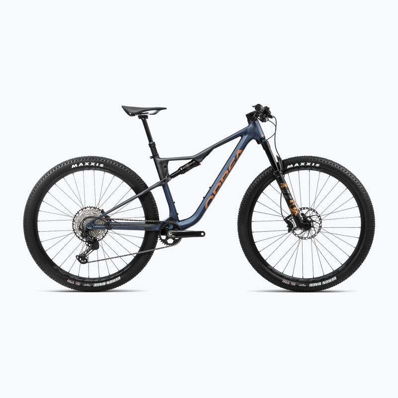 Планински велосипед Orbea Oiz H10 2024 moondust blue/leo orange