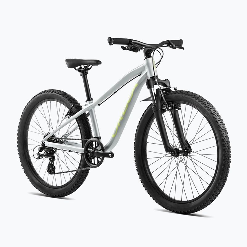 Детски велосипед Orbea MX 24 XC 2024 silver/spicy lime 2