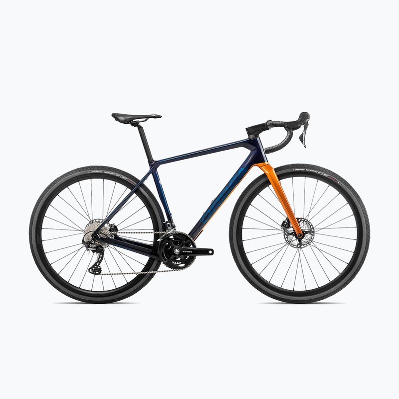 Orbea Terra M20 Team 2023 син карбон/лео оранжев велосипед за чакъл