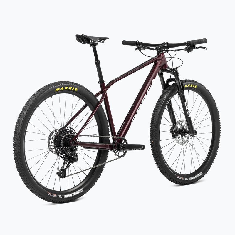 Планински велосипед Orbea Alma H30 2024 metallic dark red/chic white 3