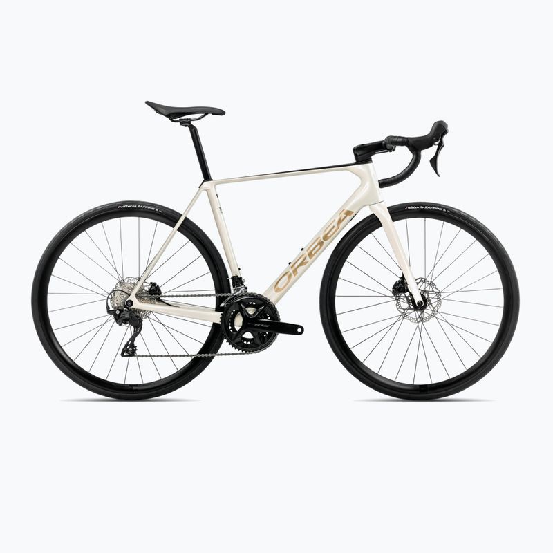 Orbea Orca M30 2025 слонова кост бяло/бургундско/вулкан шосеен велосипед