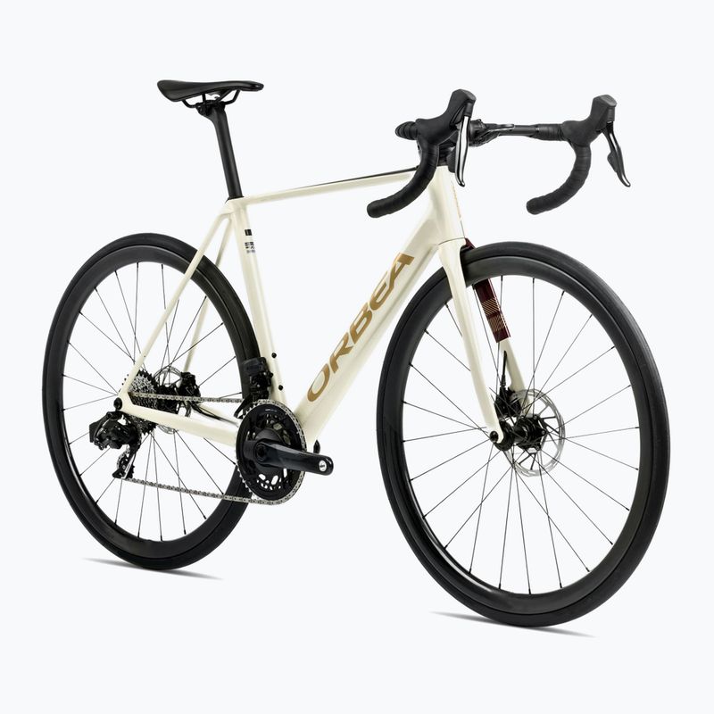 Orbea Orca M30 2025 слонова кост бяло/бургундско/вулкан шосеен велосипед 3