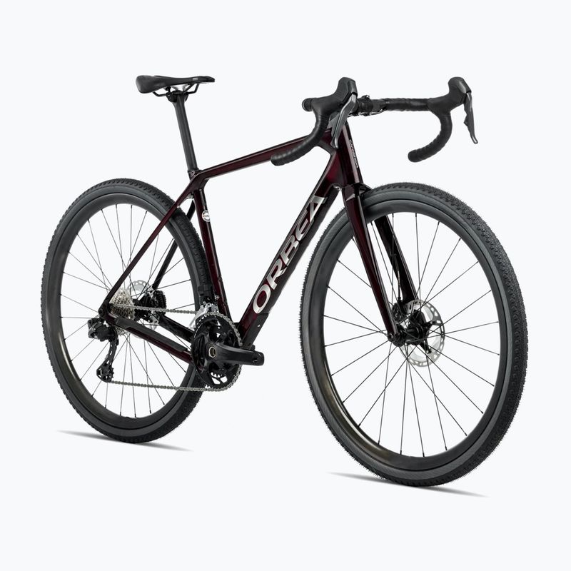 Велосипед за чакъл Orbea Terra M30 Team 2025 виненочервен карбонов изглед 2
