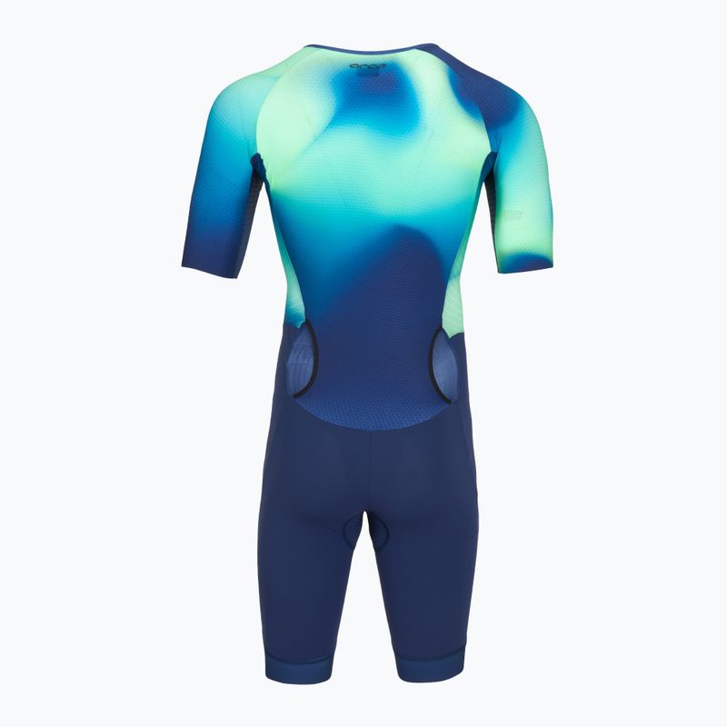Мъжки гащеризон за триатлон Orca Athlex Aero Race Suit green print 2