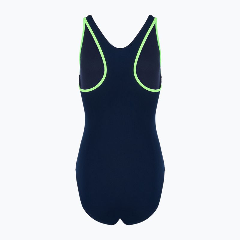 Дамски бански от една част RAS Cleo Classic Back navy 2