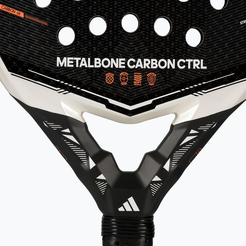 Ракета за падел adidas Metalbone Carbon CTRL 2026 white/black 8