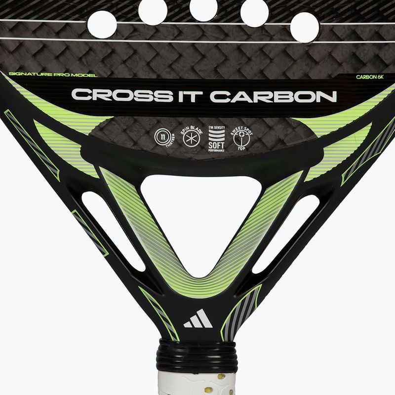 Ракета за падел adidas Cross IT Carbon 2026 black/lime 8