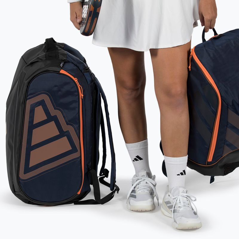 Чанта за падел adidas Pro Tour Racket Bag 2026 70 l blue/bronze 6