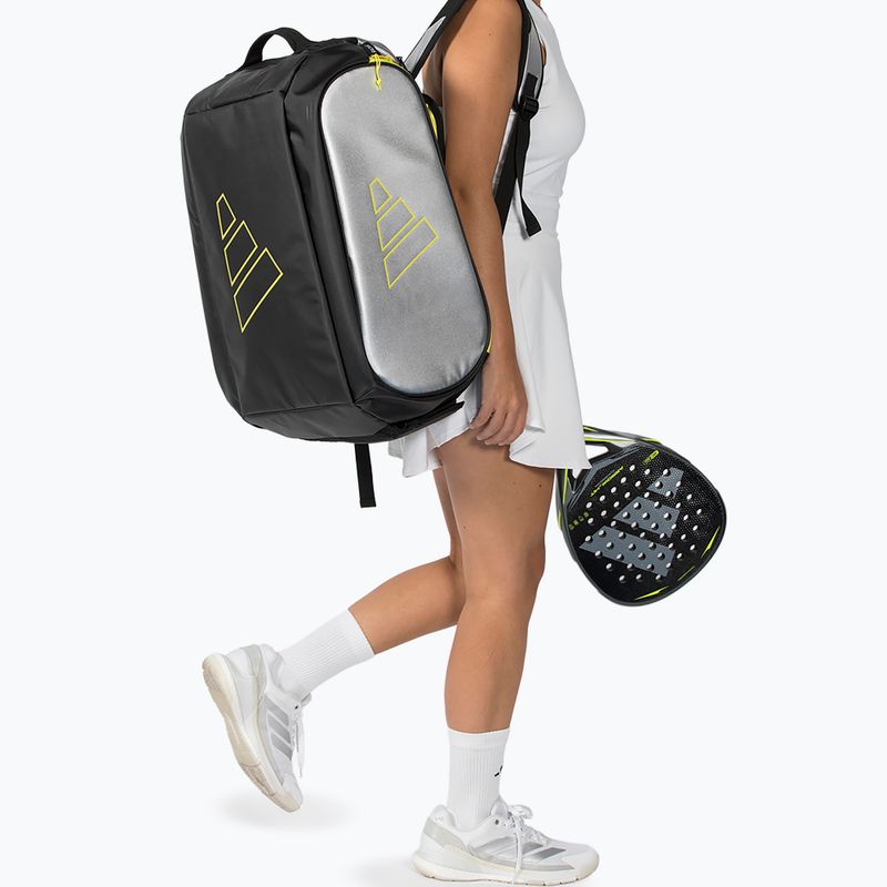 Чанта за падел adidas Tour Racket Bag 2026 54 l silver/lime 5