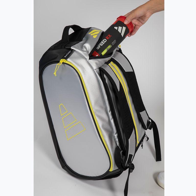 Чанта за падел adidas Tour Racket Bag 2026 54 l silver/lime 6