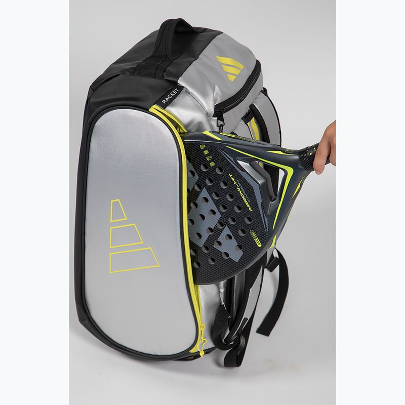 Чанта за падел adidas Tour Racket Bag 2026 54 l silver/lime 7