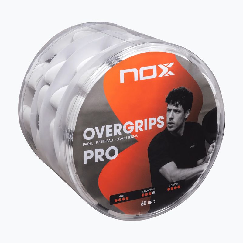 Грипове за падъл NOX Pro Overgrip 60 pack white 2