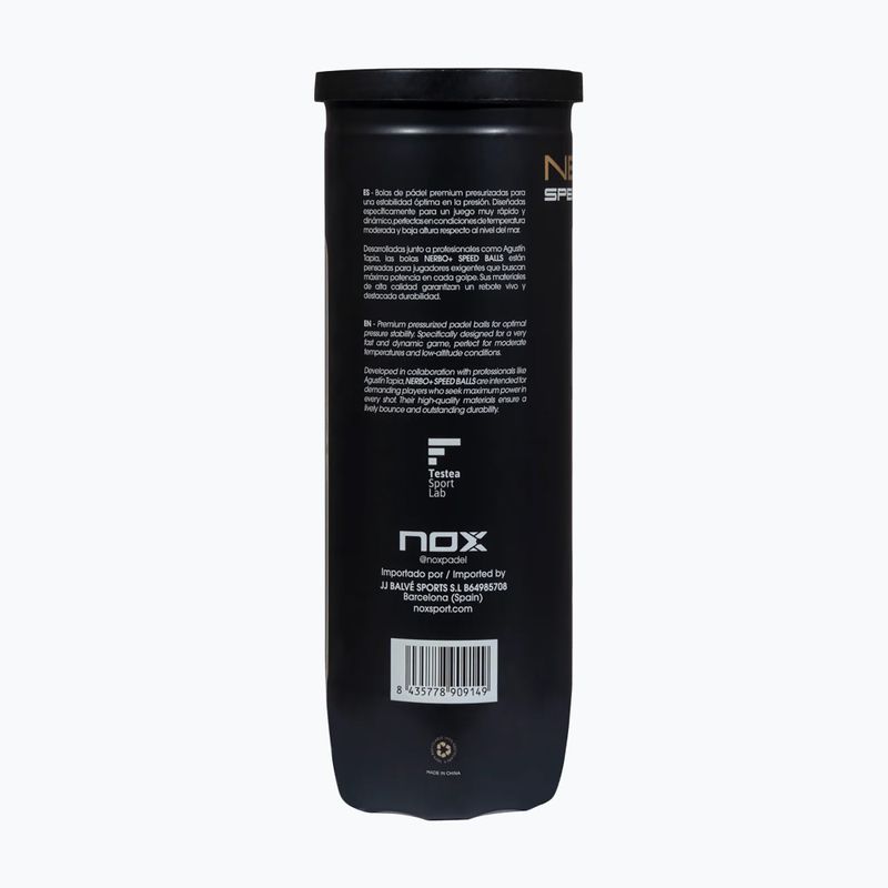 Топки за падел NOX Nerbo Speed 3B 3 pack yellow 4