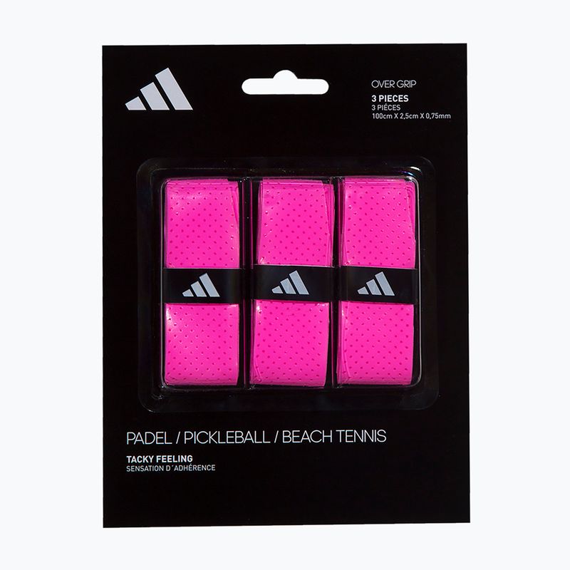Грип за ракета за падел adidas Padel Overgrip Set 3 бр. pink 4