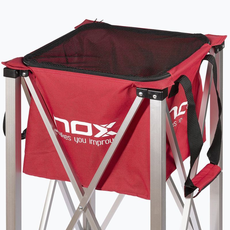 Кош за топки Nox Foldable Balls Basket With Wheels Red 4