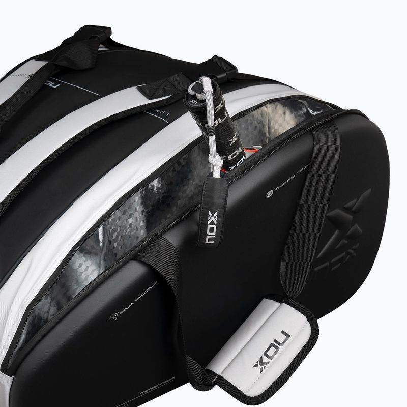 Чанта за падел NOX Luxury Master Series Padelbag 60 l white/black 6