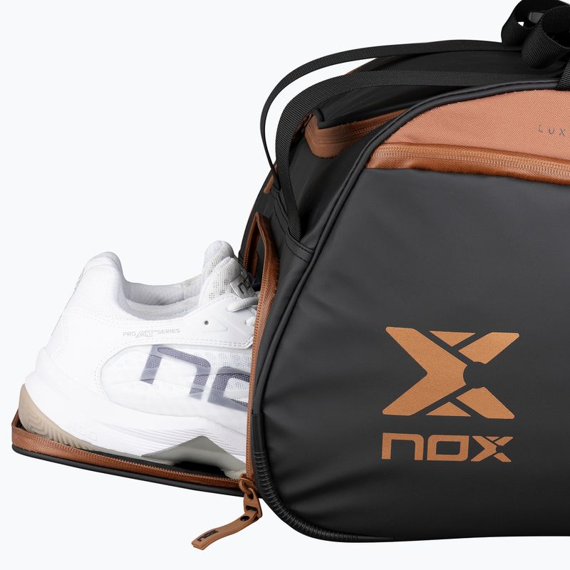 Чанта за падел NOX Luxury Open Series 60 l black/brown 14