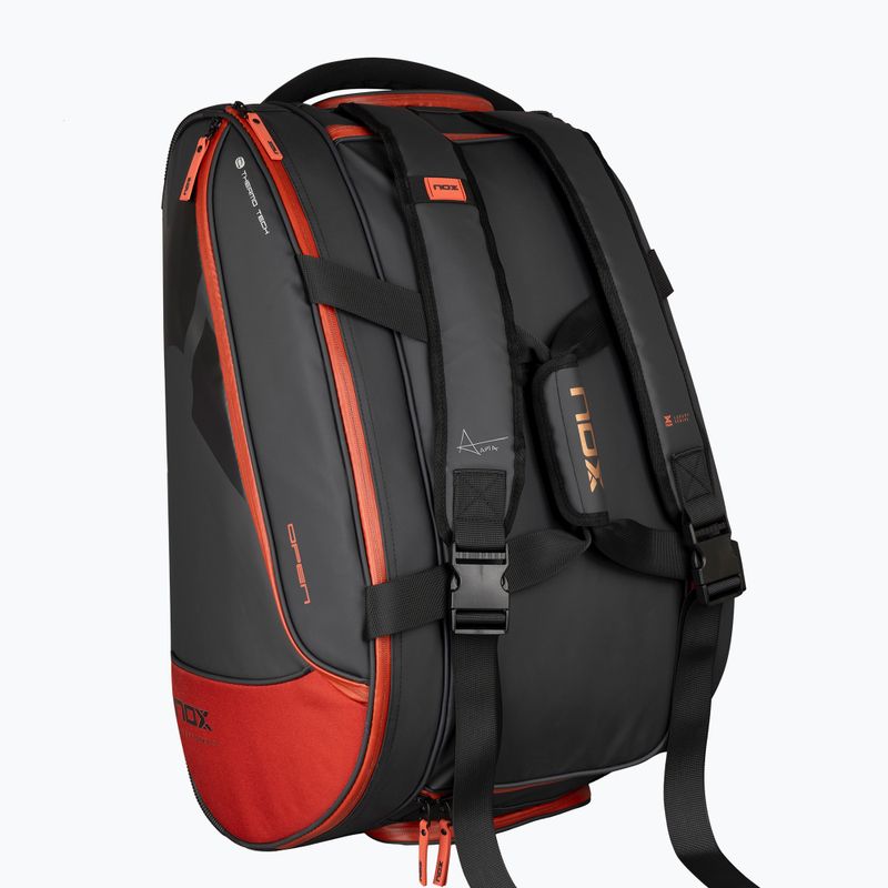 Чанта за падeл NOX Luxury Open Series 60 l black/red 6