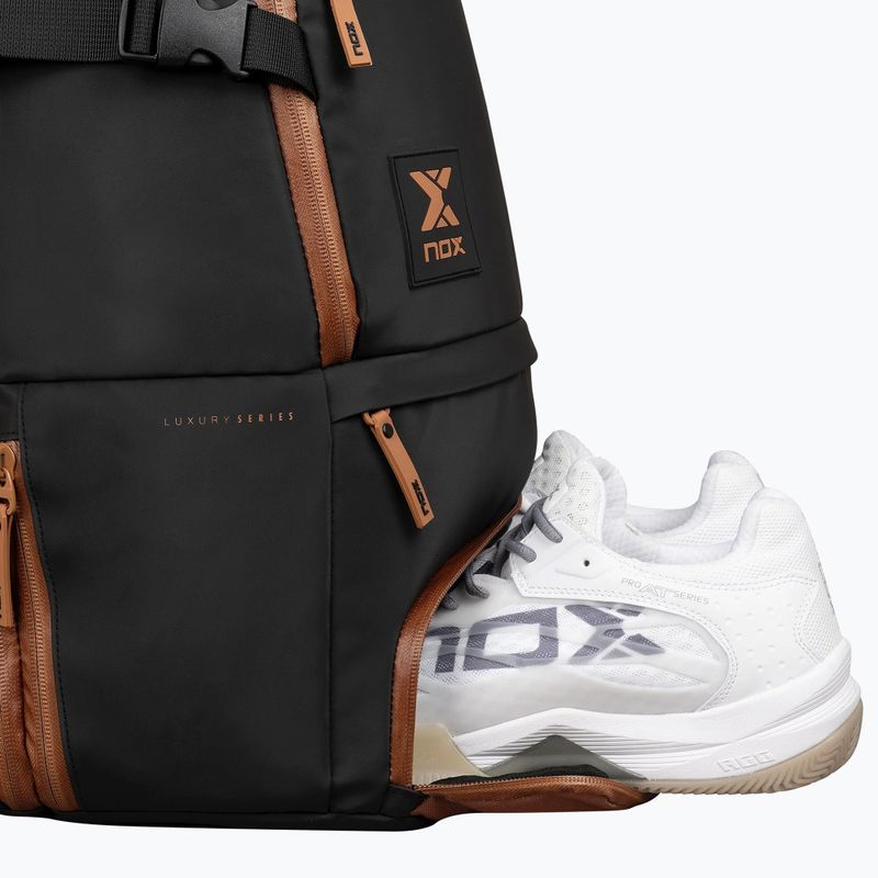 Раница за падъл NOX Luxury Open Series Backpack 30 l black/brown 10