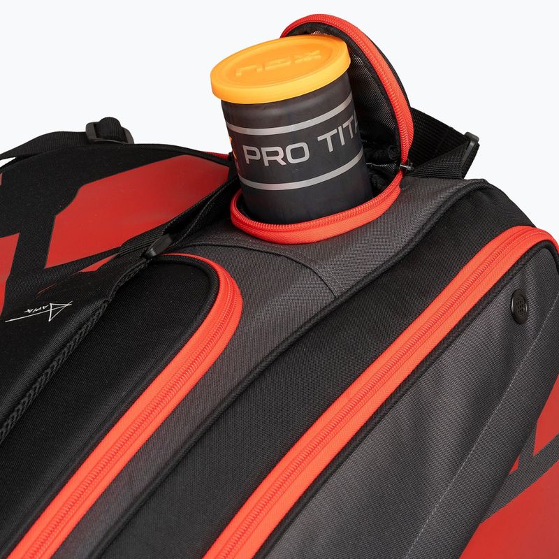 Чанта за падел NOX AT10 XXL Padelbag 90 l grey/orange 10