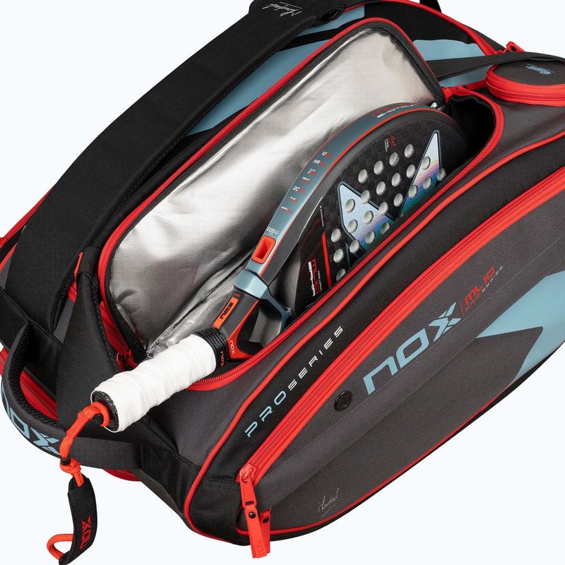 Чанта за падел NOX ML10 Competition XL Compact Padelbag 80 l grey/black/orange 7