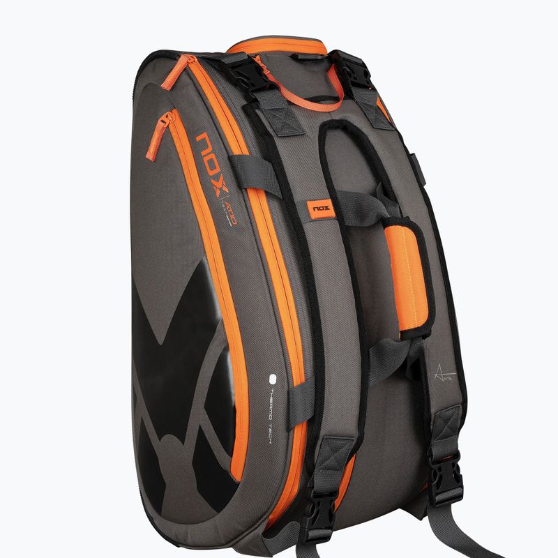 Чанта за падел NOX AT10 Team 42 l grey/orange 3