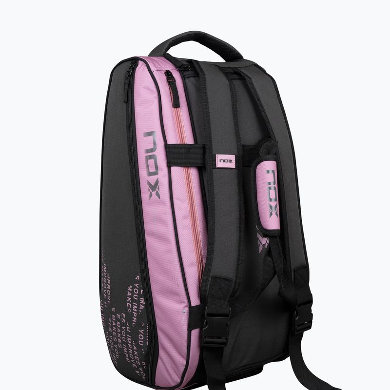 Чанта за падел NOX Street Series 45 l grey/pink 6