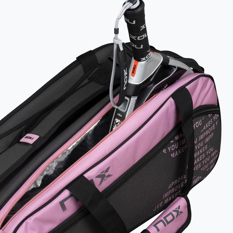 Чанта за падел NOX Street Series 45 l grey/pink 14