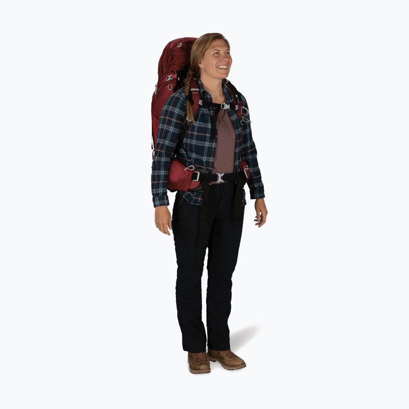 Дамска раница за трекинг Osprey Aura AG 65 l XS-S berry sorbet red 8
