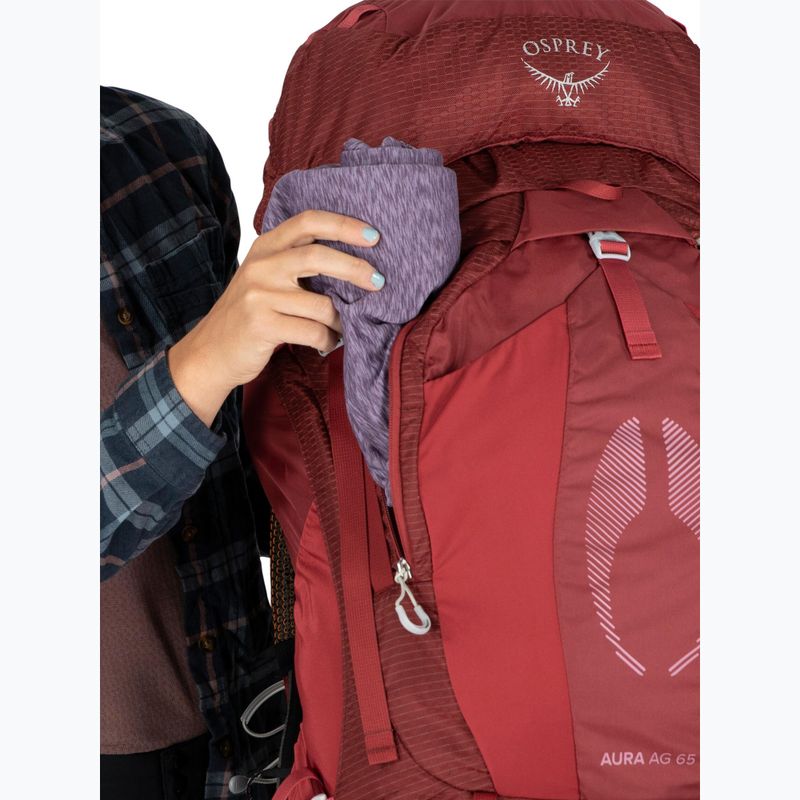 Дамска раница за трекинг Osprey Aura AG 65 l M-L berry sorbet red 10