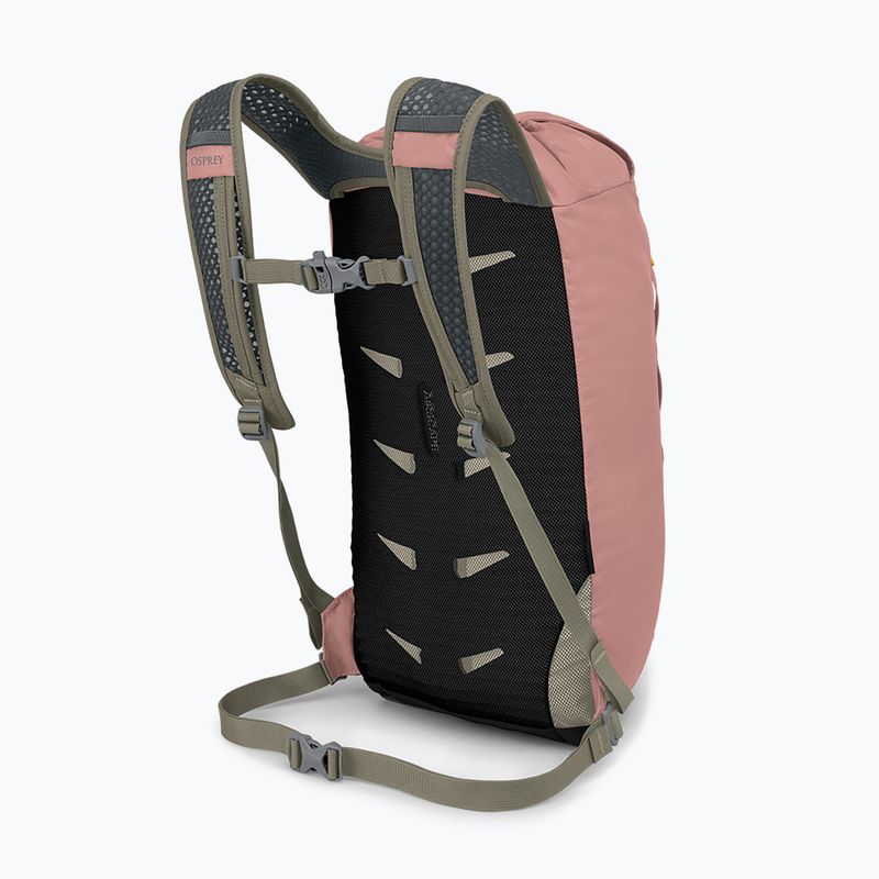 Osprey Daylite Cinch 15 пепеляво-синя, розова/алено-сива раница за трекинг 7