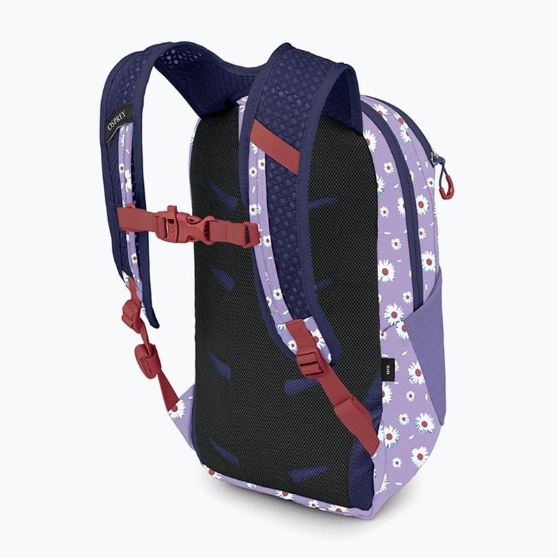 Детска градска раница Osprey Daylite Youth Рack 9 l daisy print/euphoria purple 3