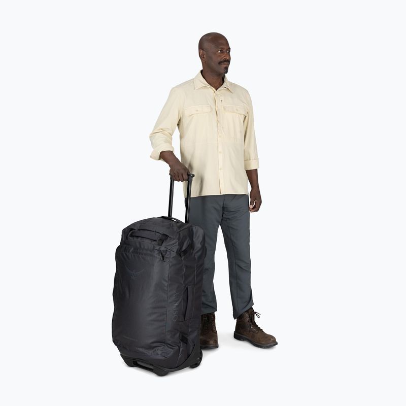 Osprey Transporter Wheeled Duffel 90 l raven black пътна чанта 8