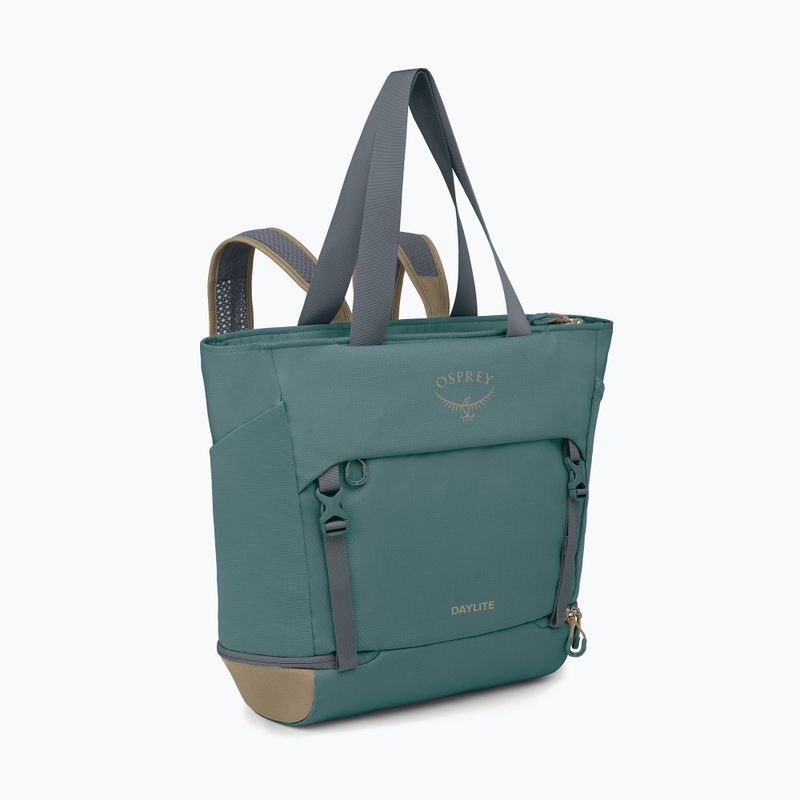 Osprey Daylite Large Tote 26 л пътна чанта каскадно синьо / лате кафяво 2