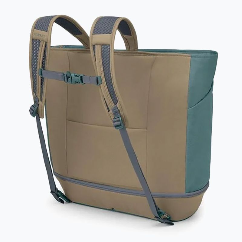Osprey Daylite Large Tote 26 л пътна чанта каскадно синьо / лате кафяво 3