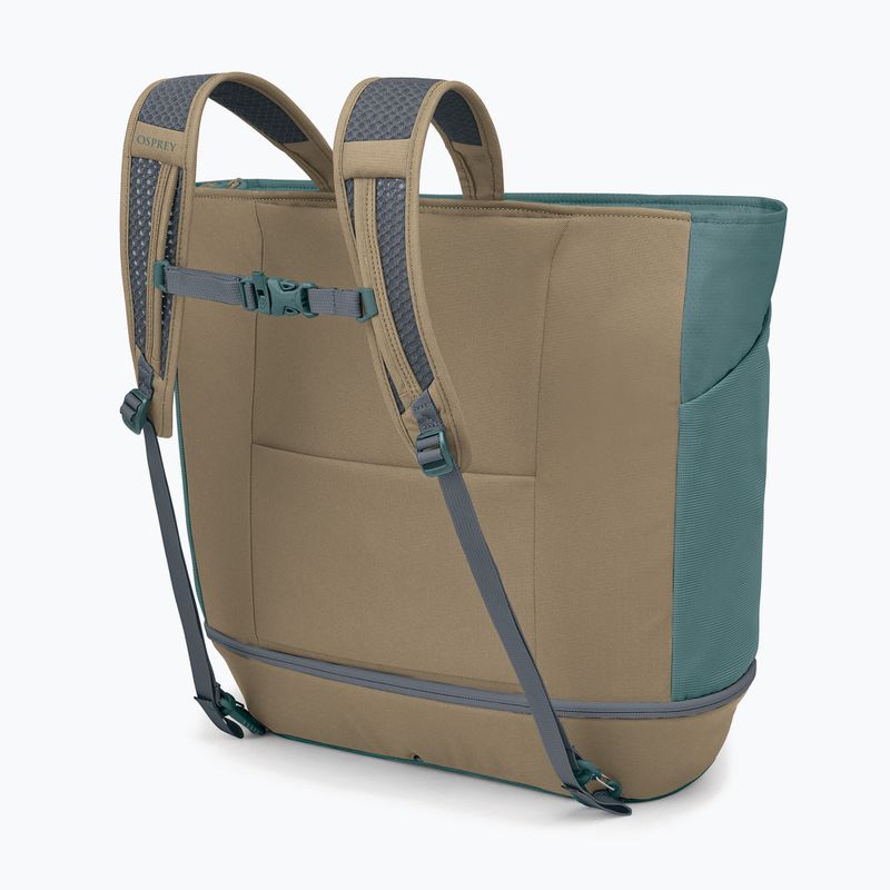 Osprey Daylite Large Tote 26 л пътна чанта каскадно синьо / лате кафяво 4