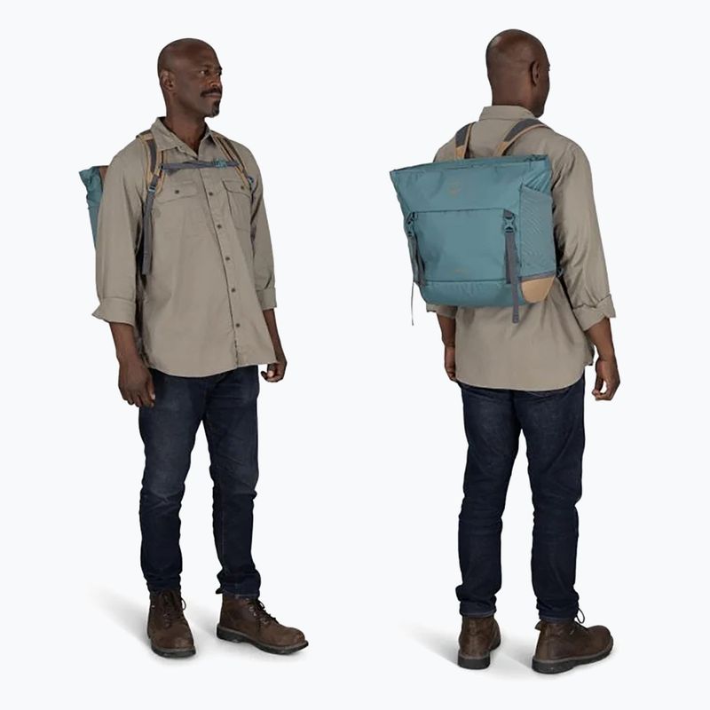Osprey Daylite Large Tote 26 л пътна чанта каскадно синьо / лате кафяво 4