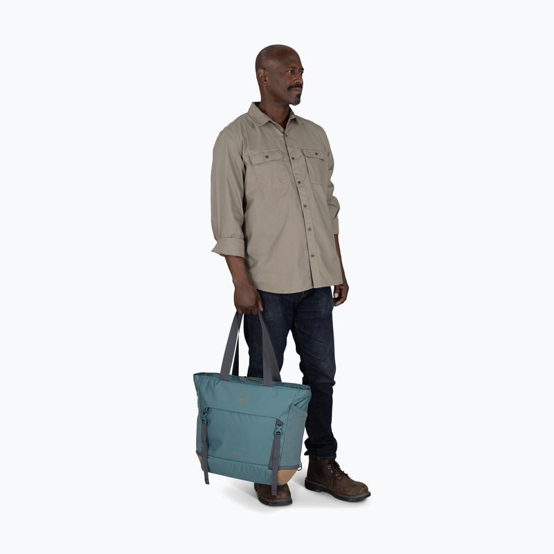 Osprey Daylite Large Tote 26 л пътна чанта каскадно синьо / лате кафяво 10
