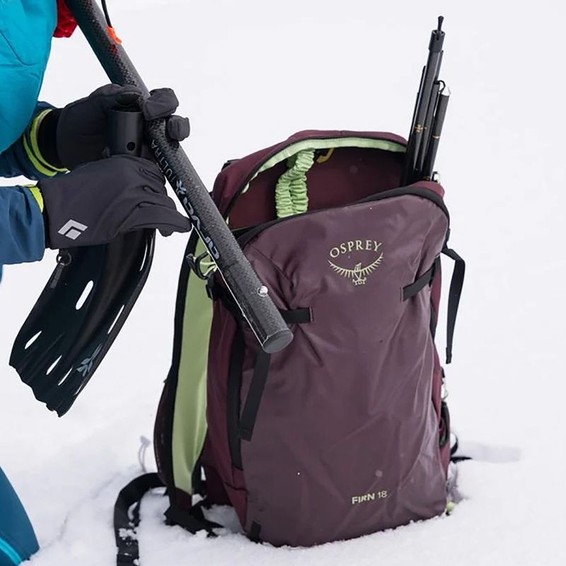 Osprey Firn 18 л раница за скачане с парашут бъз лилаво/ ментово зелено 13